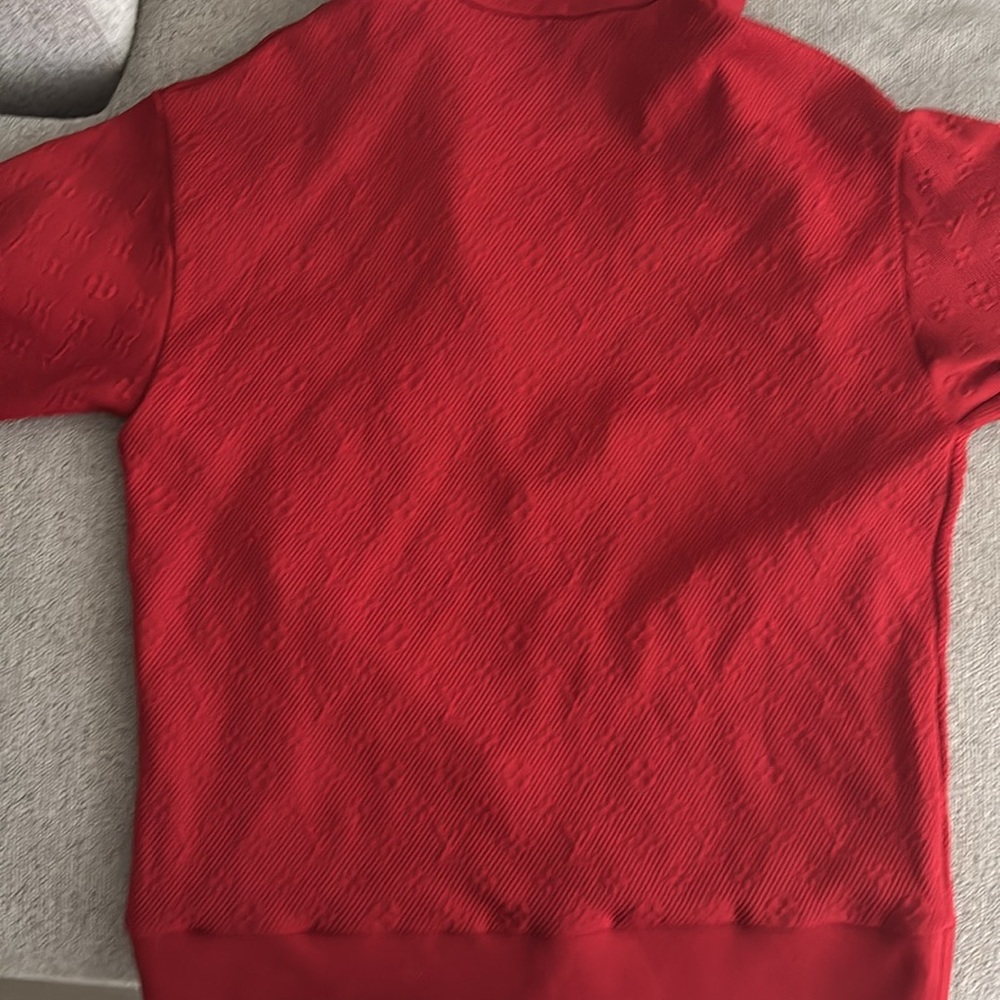 Louis Vuitton Vibrant Red Textured Jacket - Picture 3 of 5